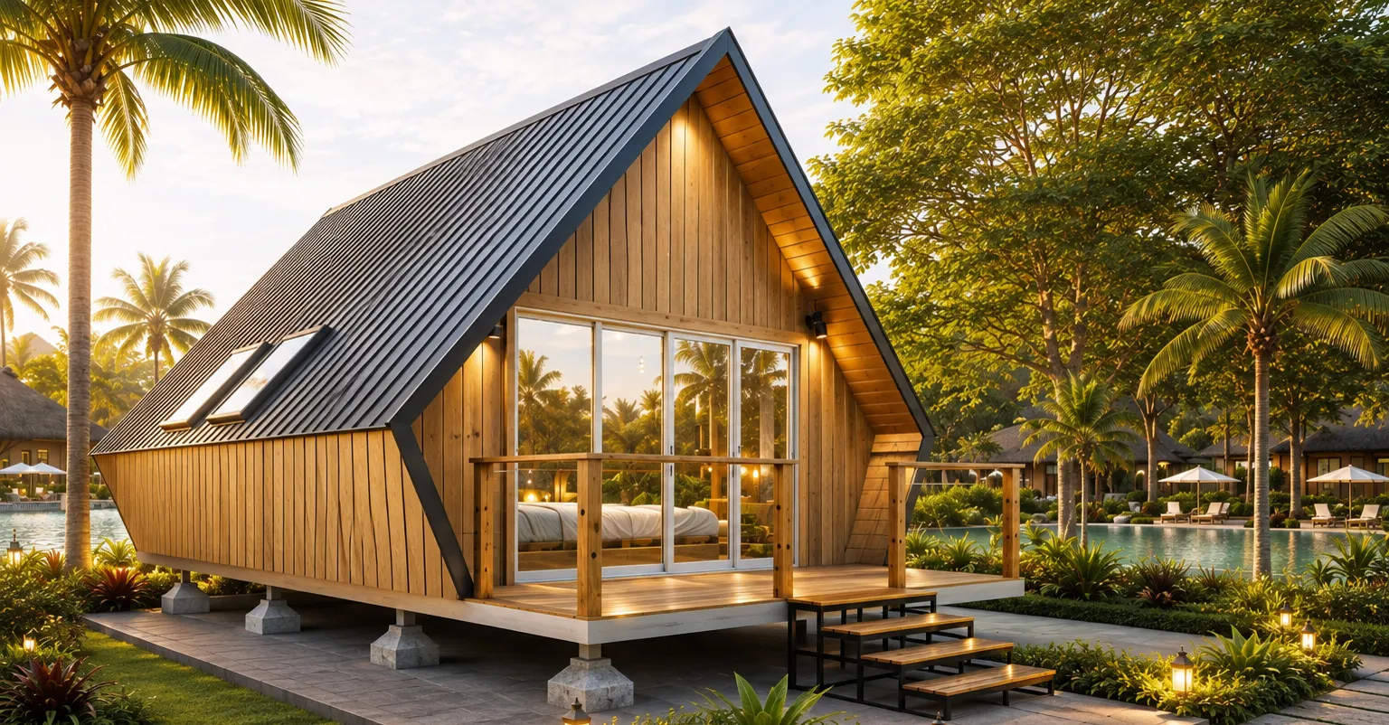 AlpinePod prefab pod home for Indian resorts