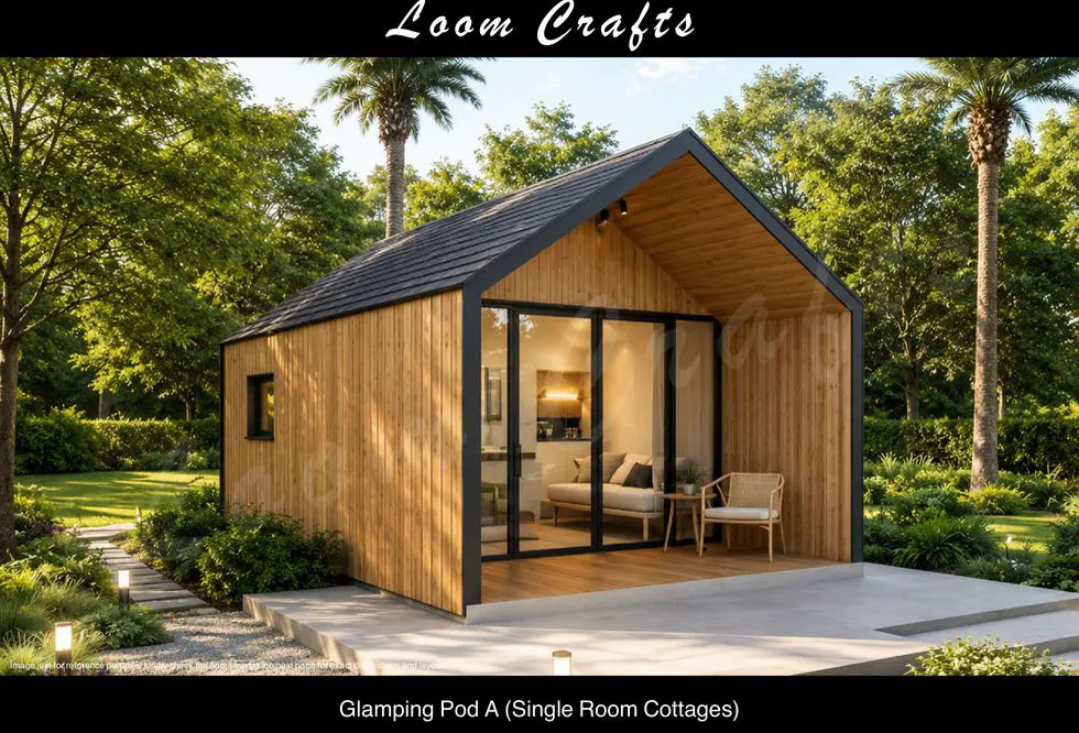 Glamping Pod A prefab pod installed at an Indian glamping site